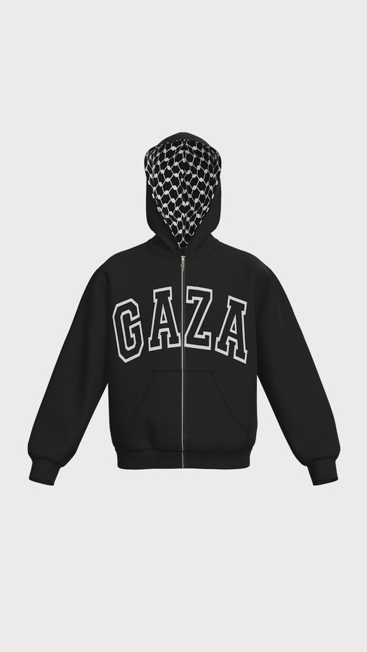 Hoodie Zippé "GAZA"